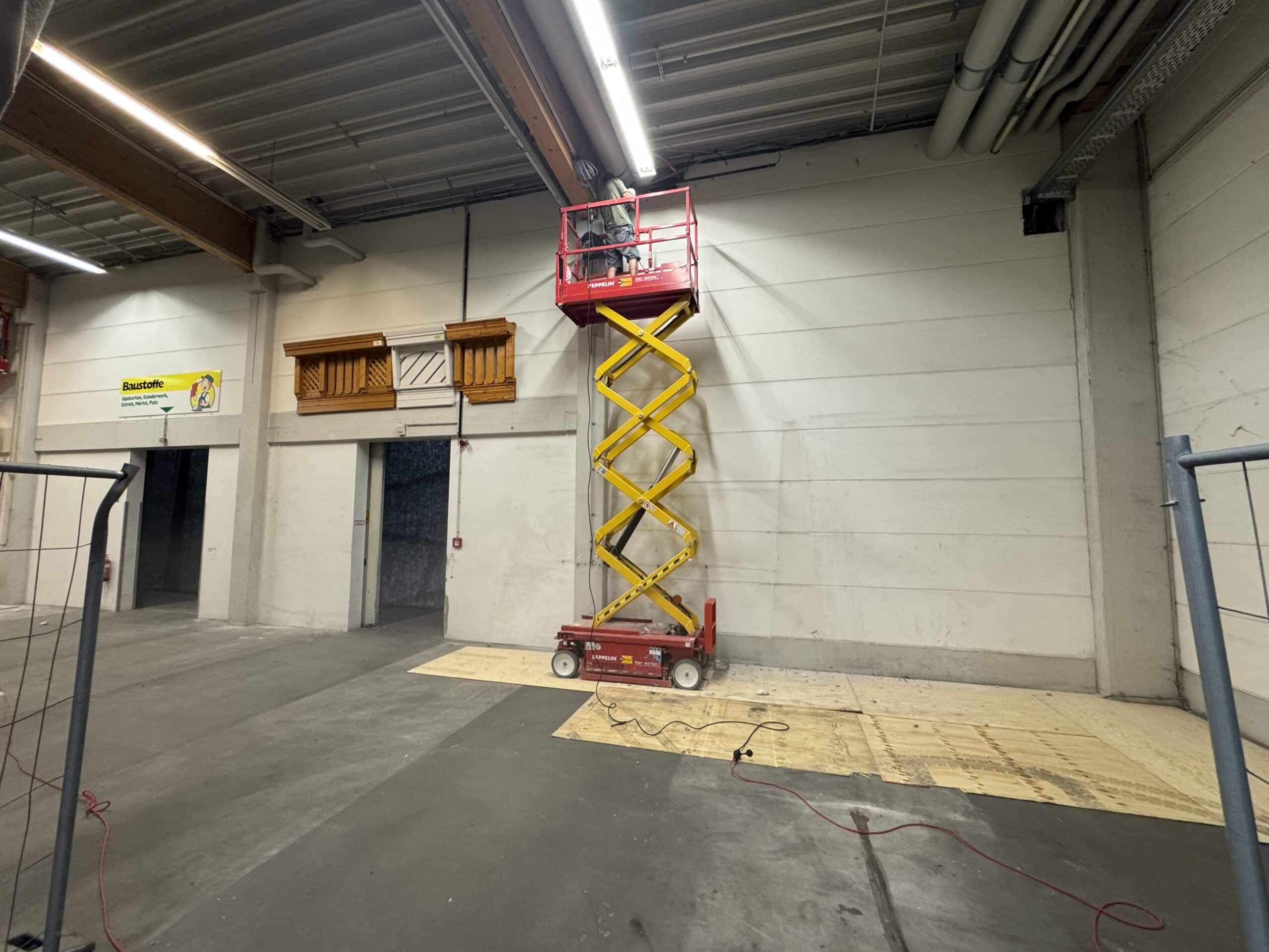 Rückbau Betonfertigteilwände Berlin-Mahlsdorf – Schneidearbeiten
